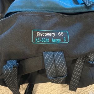 65 liter backpack with internal frame and multiple pockets